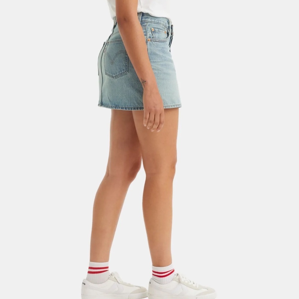Levi's Sky Blue Mini Denim Skirt - Picture 2 of 8